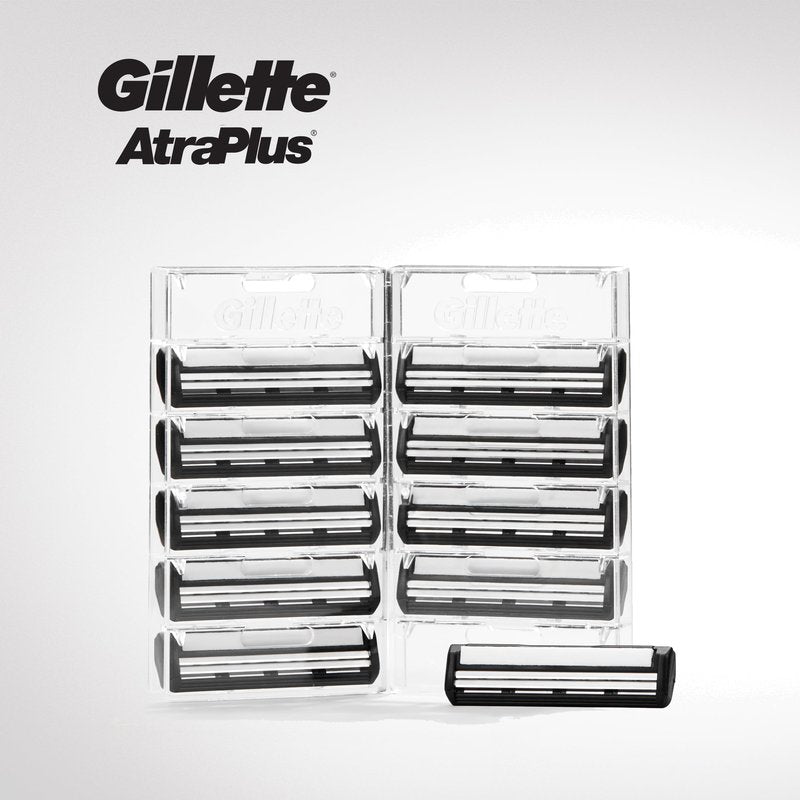 Gillette AltraPlus Mens Razor Blade Refills, 10 Count, Lubra-Soft Strip for Smoothness and Comfort
