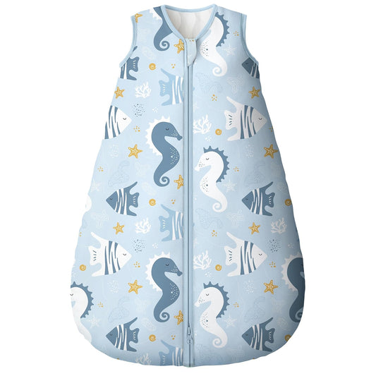 Yoofoss Baby Sleep Sack - 0-6 Months | TOG 2.5 Organic Cotton Wearable Blanket - Warm & Comfy