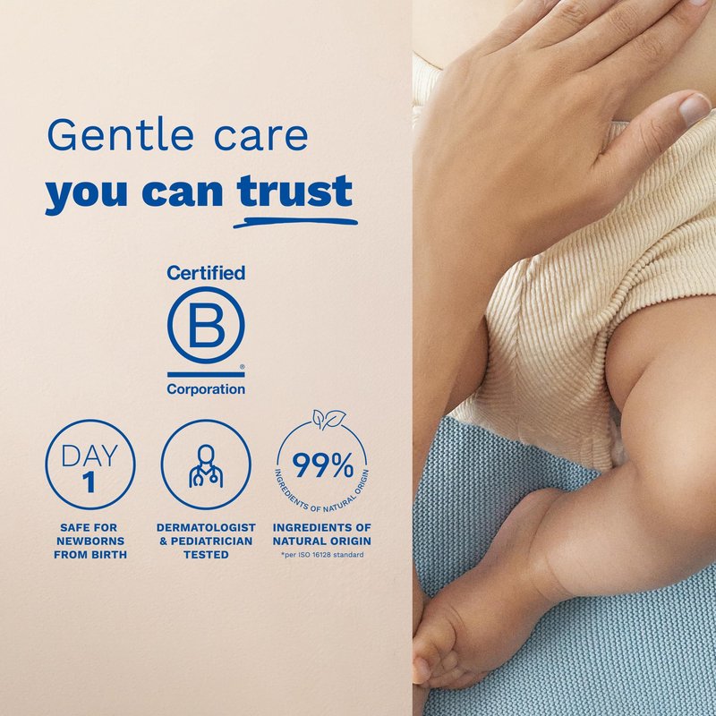 Mustela Liniment - No-Rinse Baby Cleanser for Diaper Change - with Extra Virgin Olive Oil - Fragrance-Free - 13.52 fl. Oz