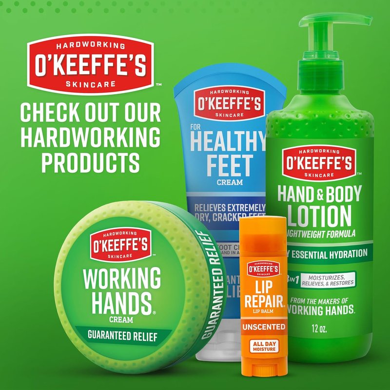 O'Keeffe's Foot Cream for Healthy Feet - 3.2 oz Jar | Repair Extremely Cracked, Dry Skin