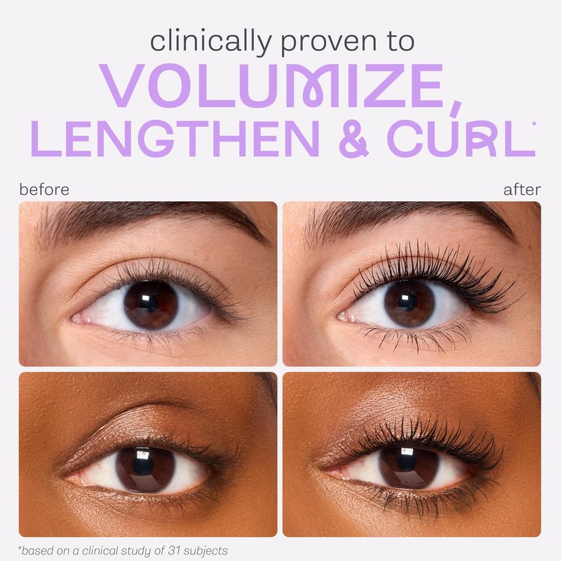 tarte tartelette tubing mascara – Lash Extensions in a Tube, Easy-to-Remove Eye Makeup, Clinically Proven to Volumize & Curl, 24Hr Smudge-Proof Longwear, Vegan & Cruelty-Free, travel size, brown