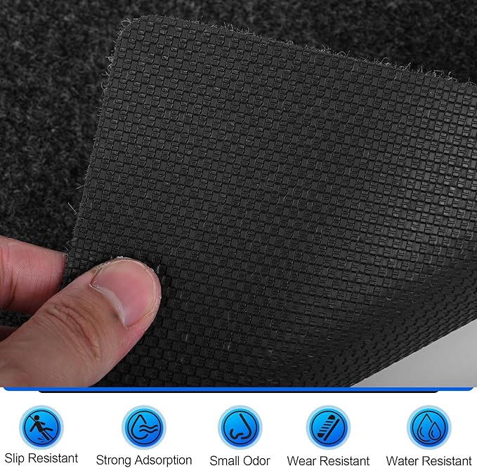 ToLanbbt 8PCS Urinal Mats for Men Bathroom Non-Slip Urinal Floor Mats Water Absorption Urinal Pads for Mens Room Disposable Commercial Toilet Urine Mats for Men’s Bathroom Restroom, Dark Gray