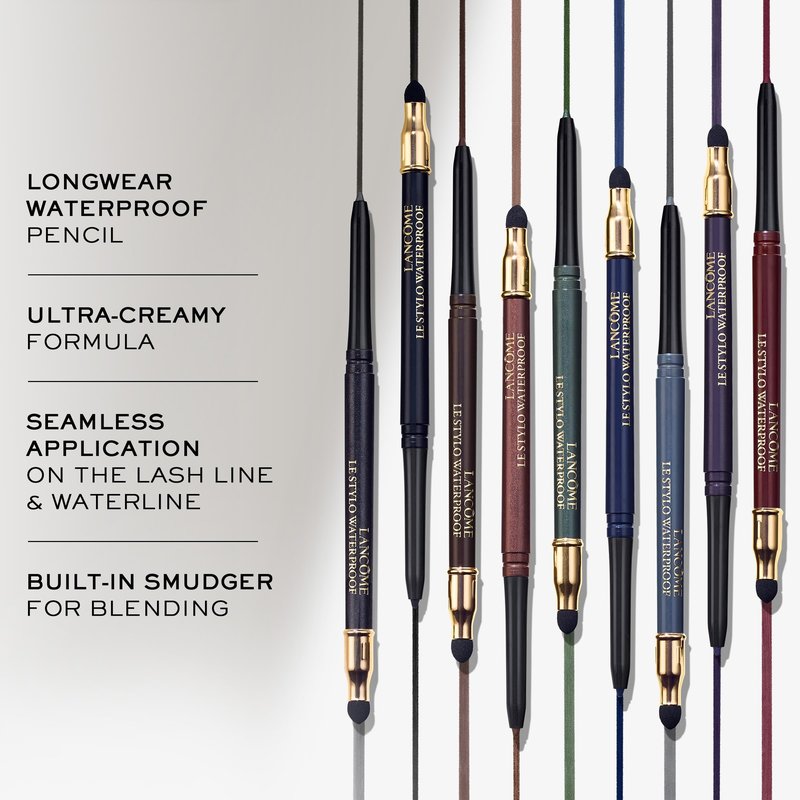 Lancôme Le Stylo Waterproof Eyeliner Pencil - Creamy & Highly Pigmented - Seamless Blending & Smudging - 08 Reve Anthracite