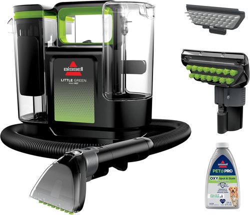 BISSELL® Little Green® Max Pet Portable Carpet Cleaner - Deep Cleaning with Self-Cleaning Tool | Ideal for Auto Detailing