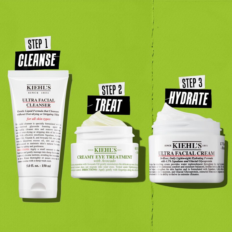 Kiehl's Avocado Eye Cream, Daily Under Eye Tightener & Brightener, Instantly Reduces Dark Circles and Puffiness, Anti-Aging Skincare with Caffeine for Undereye Bags and Dark Circles, Non-Toxic Formula