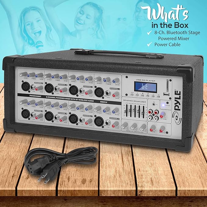 PYLE PMX840BT DJ Mixer