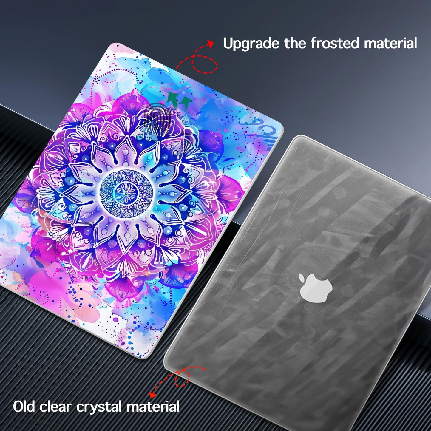 Lepeoac Case for MacBook Pro 16 inch Case 2026-2021 | M5 A3429 A3428 M4 M3 M2 M1 Pro/Max | Protective Hard Shell Laptop Cover with Screen Protector & Keyboard Cover | Mandala