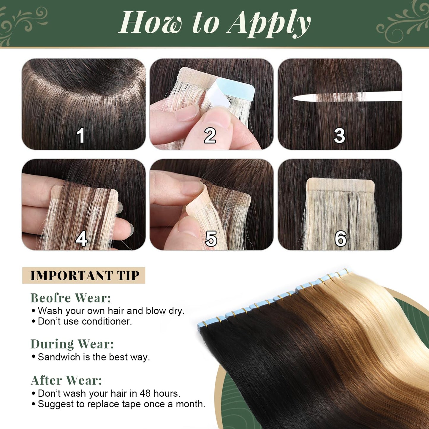 Missme Tape in Hair Extensions Human Hair 16 inch 20 Pcs 40g #60 Platinum Blonde Tape ins Human Hair Extensions Remy Hair Skin Weft Seamless Invisible Silky Straight Thick Ends Add Length