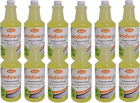 Burco Window Glo Glass and Multi-Purpose Cleaner (32oz 12 Pack)