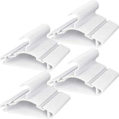 GoodtoU Baby Hangers - 100-Pack Plastic Clothes Hangers for Infants & Toddlers | Space-Saving Design