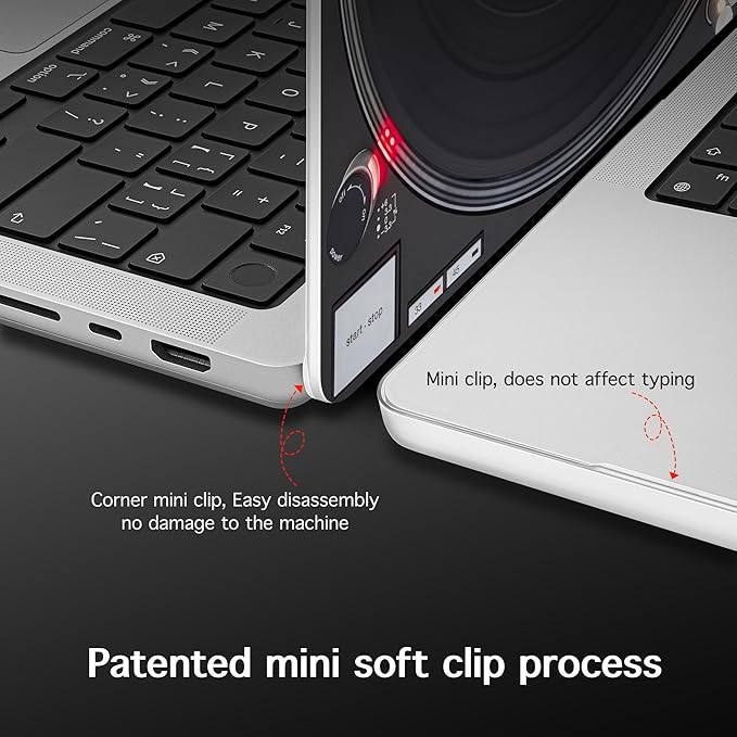 Lepeoac Case for MacBook Pro 16 inch Case 2026-2021 | M5 A3429 A3428 M4 M3 M2 M1 Pro/Max | Protective Hard Shell Laptop Cover with Screen Protector & Keyboard Cover | DJ Turntable