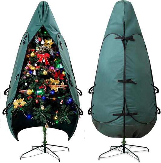 Upright Christmas Tree Storage Bag - 7.5 Ft Cover for 6 to 7.5 Ft Trees | Durable Protection