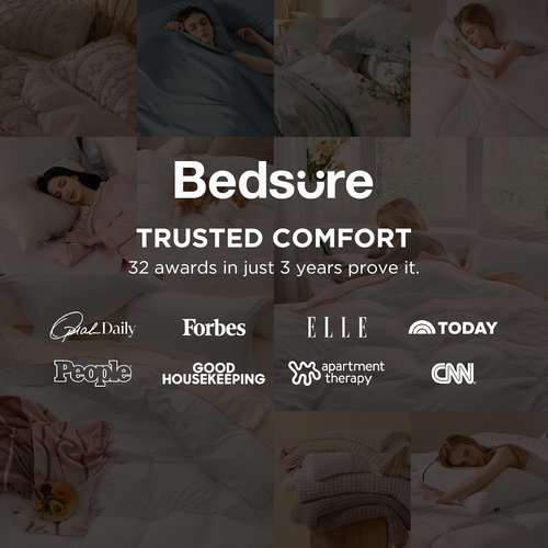 Bedsure Mocha Mousse Duvet Cover Set - Extra Soft Twin/Twin XL Bedding with Zipper Closure & Pillow Sham