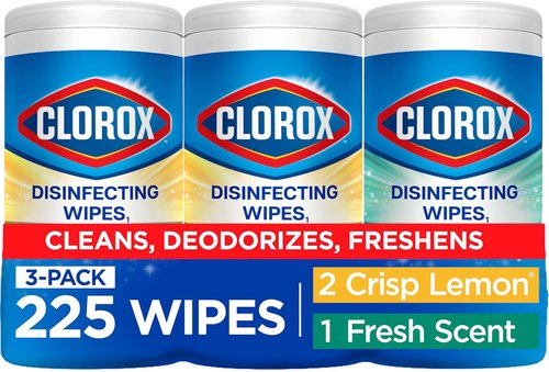 Clorox Disinfecting Wipes - Value Pack of 3 | 75 Count Each for Effective Cleaning