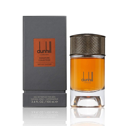 Dunhill Signature Collection British Leather Eau de Parfum Cologne Spray For Men, 3.4 Fl. Oz