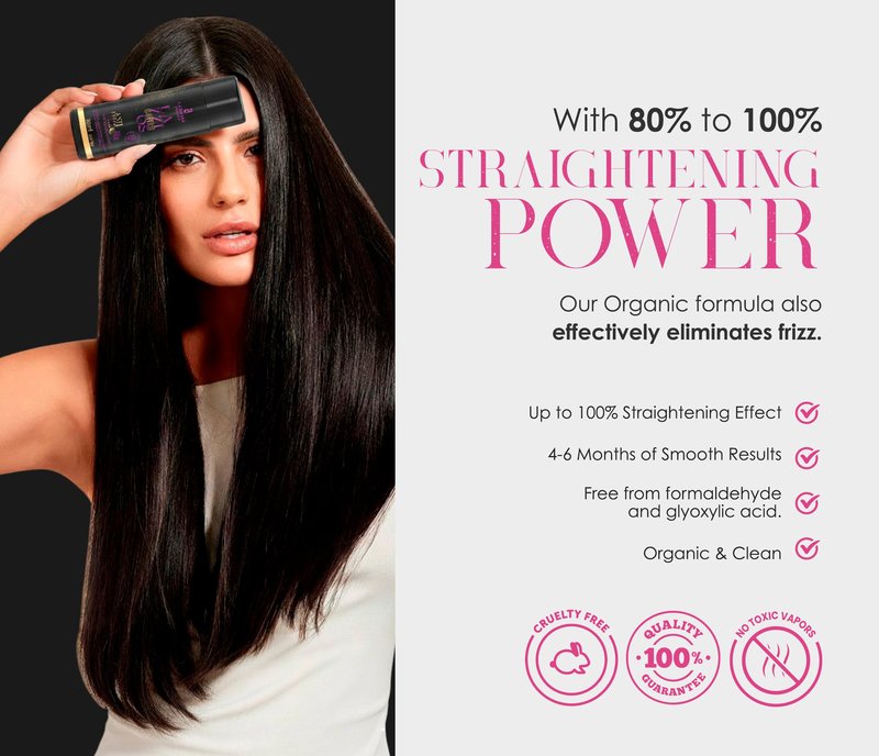Lazzios Caviar Organic Hair Protein – Brazilian Professional Straightening & Smoothing Treatment – Formaldehyde-Free Formula with No Toxic Acids, Hyaluronic Acid, Keratin, Caviar & Argan Oil – 120 ml