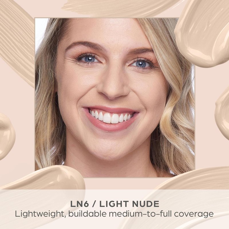PÜR MINERALS 4-in-1 Sculpting Concealer for Women - Conceals, Brightens, Plumps & Corrects - Hydrating & Moisturizing Makeup Concealer with Medium to Full Coverage for Dark Circles - Light Nude, LN6