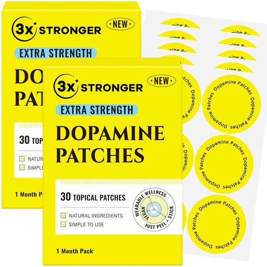 Surncest Dopamine Patches for Women | 3X Stronger Formula with Plant-Based Ingredients | Premium 8-Hour Extended-Release Dopamine Patch | 60 Day Supply
