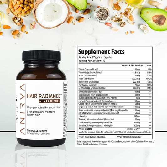 Premium Hair Growth Vitamin with Biotin, Horse Tail Extract & 20 Ingredients for Thicker, Stronger Hair and Healthy Scalp