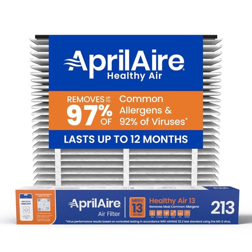 AprilAire 213 Replacement Filter - MERV 13 Whole House Air Purifier Filter, 20x25x4 (Single Pack)
