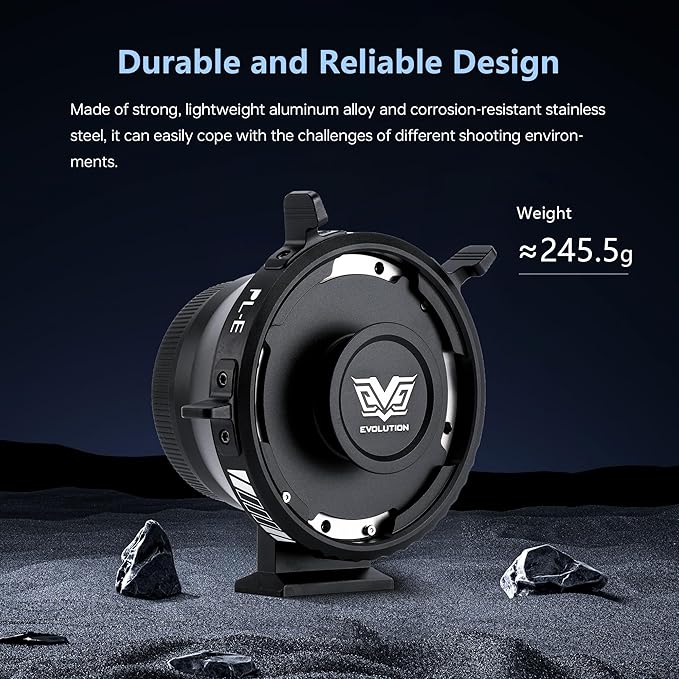 VILTROX PL-E Lens Adapter, Lens Converter Ring Camera Lens Mount Adapter Ring Compatible with PL Lenses to Sony E/NEX Mount Cameras A7S3/FS7/5/FX9 /A7R4/R3/a Series/Nex Series