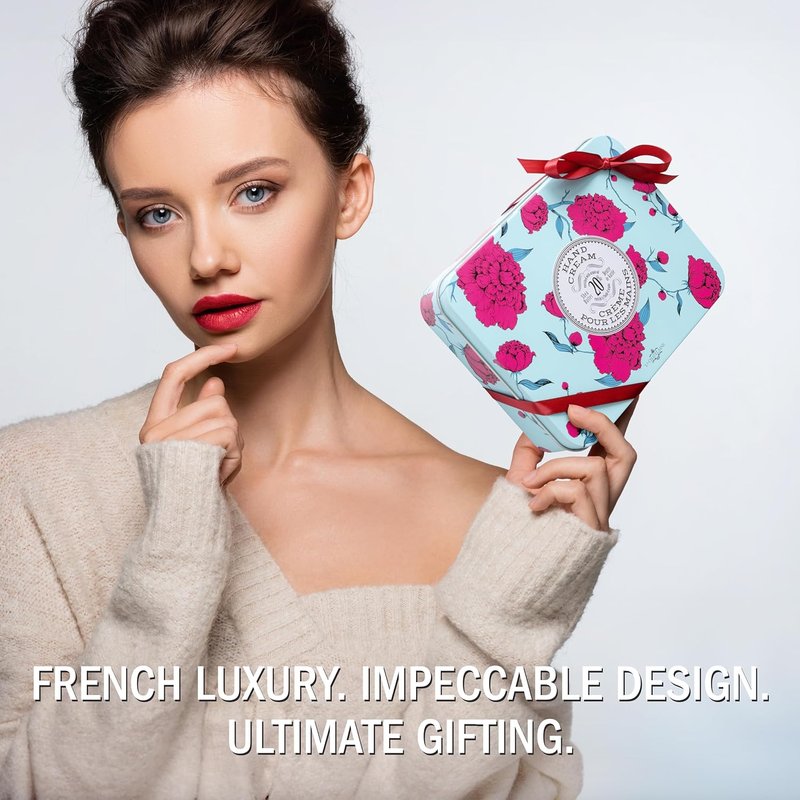 La Chatelaine Shea Butter Hand Cream - Nourishing Travel Size Gift Set | Coconut Milk & Lychee Cranberry