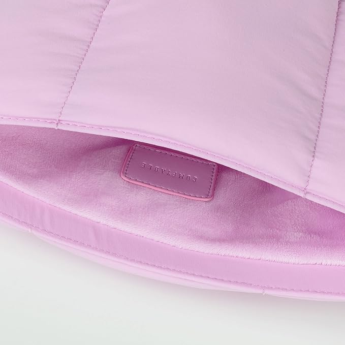 Comfyable Puffy Laptop Sleeve 15 16 Inch, Quilted Puffer Laptop Carrying Case for Women, Pillow Pouch Compatible for MacBook Air M5 & MacBook Pro M5 Pro/Max 2026, Lavender