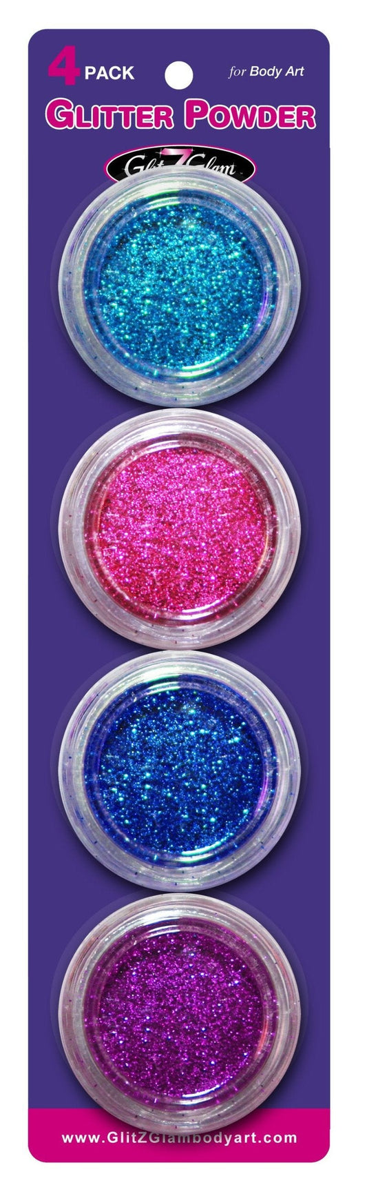 Glitter Tattoo Refill Popular Four - Hypoallergenic and Dermatologist Tested! -Extra Large Glitter for Glitter Tattoos & Children Temporary Tattoos