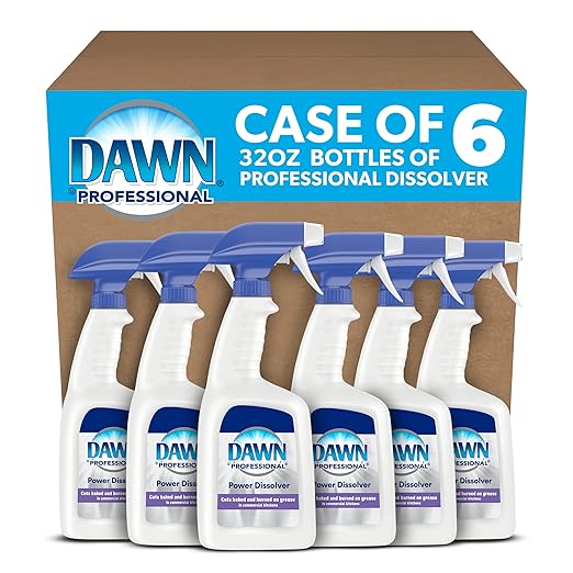 Dawn Professional Power Dissolver Spray, Bulk Degreaser Spray for Pots, Pans, Dishes, Stoves, Ovens and Grills in Commercial Restaurant Kitchens, 32 oz. (Case of 6)
