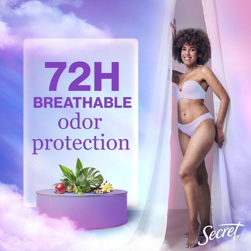 Secret Fresh Antiperspirant Deodorant for Women, 72hr Breathable Sweat & Odor Protection, Instant Freshness & Gentle, PH Balancing Minerals, Invisible Solid, Cozy Vanilla Scent, 2.6 oz (Pack of 3)