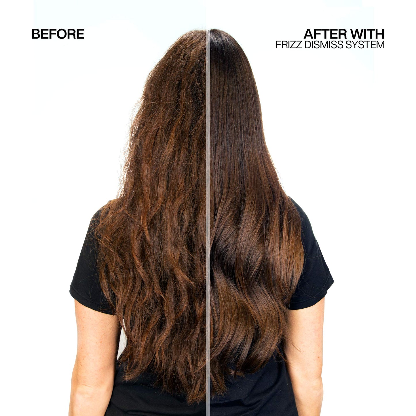 Redken Frizz Dismiss Shampoo, Conditioner and Rebel Tame Treatment Set For Frizzy Hair - Smooths Hair and Manages Frizz