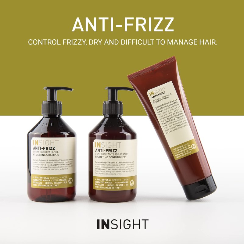 INSIGHT Clean Beauty Moisturizing Shampoo, Anti-Frizz Hydrating Shampoo, Vegan, 13.5 fl oz