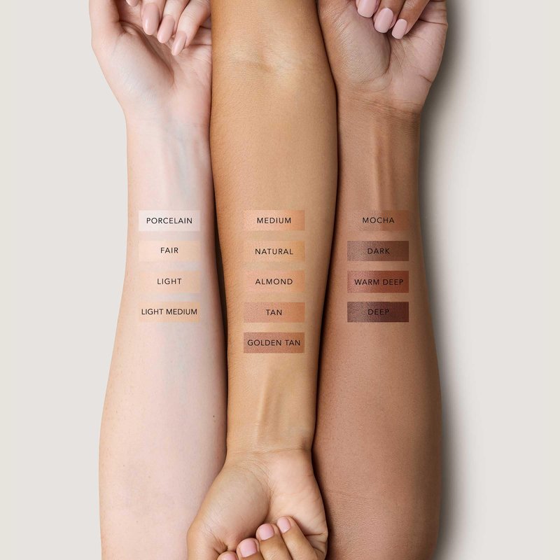 No Makeup Makeup Foundation + Brush Duo, Cream-Balm Formula Conceals, Corrects and Camouflages with Skin-Tone Adaptive Flexshade Technology, Buildable, Long-Lasting, Cruelty-Free, Vegan, Light