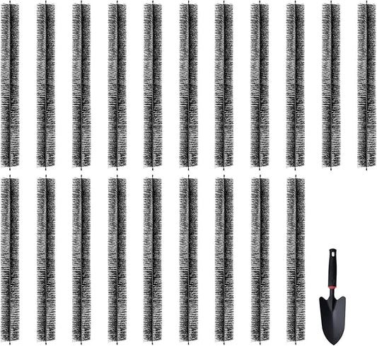 VEVOR Gutter Brush, 60 Feet Total Length 4.33 inch Diameter Gutter Cleaning Tools, Ground-Level Gutter Brush Leaf Guard for 5 Inch Gutters, Easily Clear roof Leaves and Debris, 20 Pack