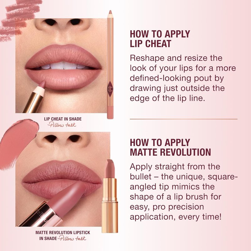 Charlotte Tilbury Lip Cheat Lip Liner Pencil - Fuller-Looking Defined Pout | Waterproof & Enriched with Jojoba Oil