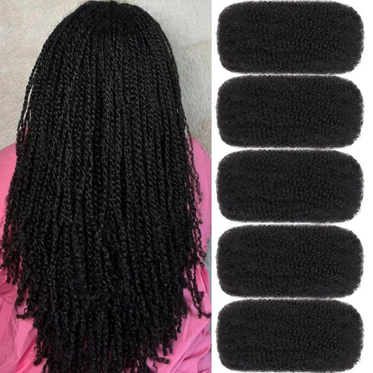 Xtrend 20 Inch Afro Kinky Curly Braiding Hair - 250g, 5 Bundles for Mini Twists | Synthetic Dreadlock Extensions