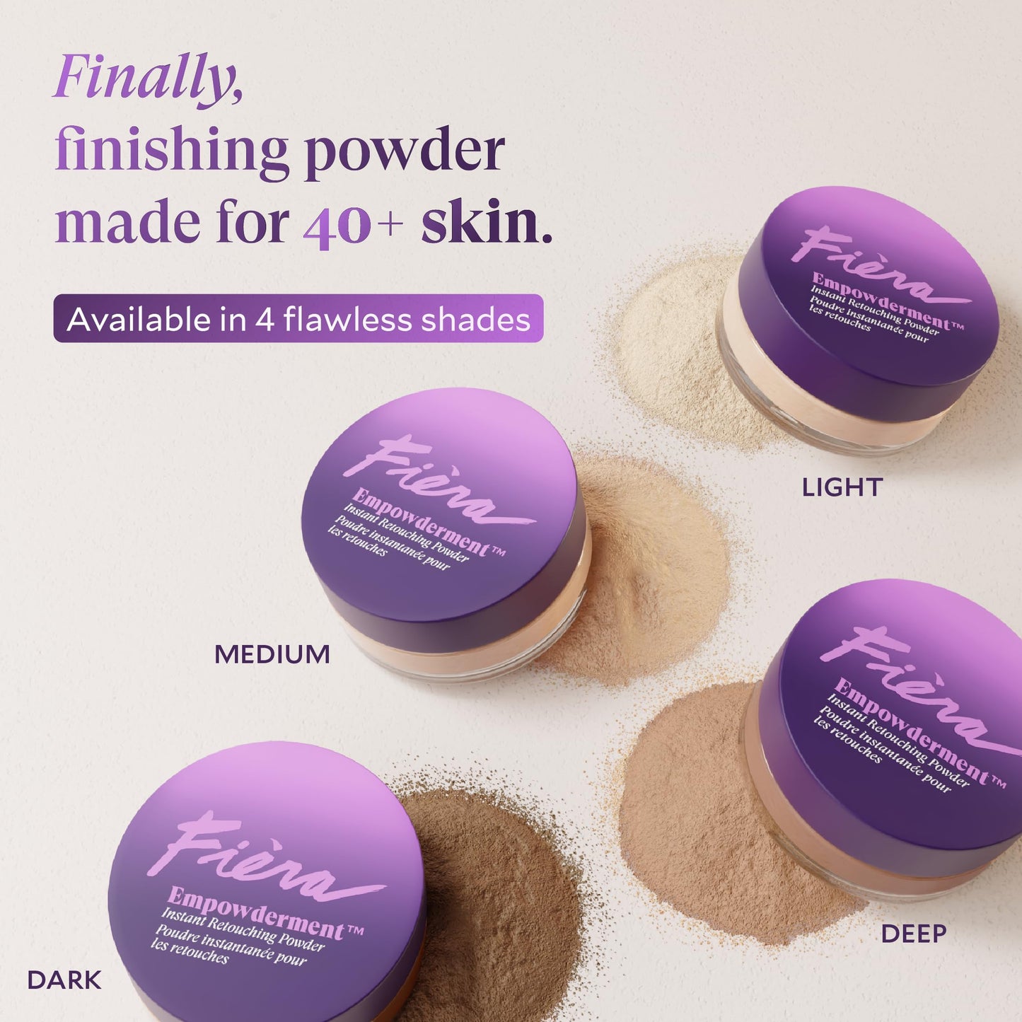 Fièra HD Matte Finishing Powder - Perfect Final Touch, Absorbs Excess Oil, Smooth & Velvety Matte Finish - Blurs Imperfections, Long-Lasting Full Coverage for Flawless Skin - 0.2 OZ