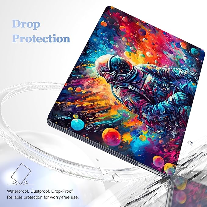 Lepeoac Case for MacBook Pro 13 inch Case M2 2022-2016 A2338 M1 A2251 A2289 A2159 A1989 A1708 A1706, Plastic Hard Shell + Keyboard Cover + Dust Plug, Astronaut