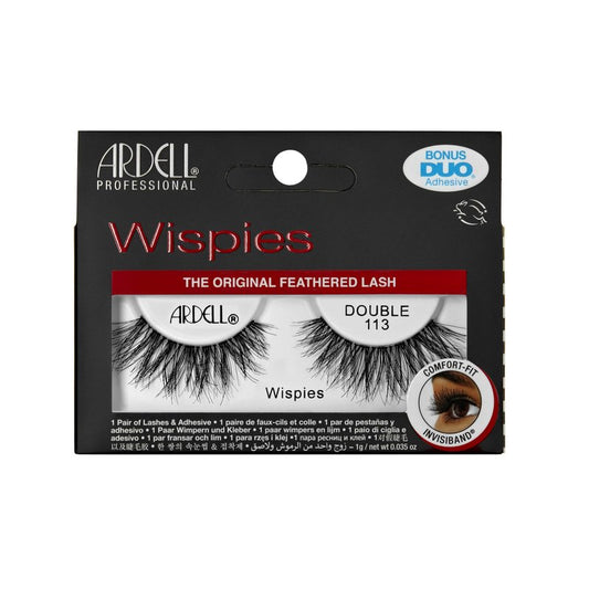 Ardel Double Up Wispies 113, with Bonus Duo Adhesive, 1 Pair