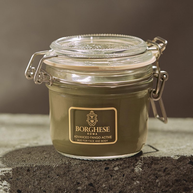 Borghese Advanced Fango Active Mud Mask for Face and Body - Exfoliating to Purifying Face Mask with Bentonite Clay & Hyaluronic Acid For Normal, Combination & Oily Skin, 7.5 Ounce