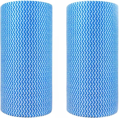 KLEENDOL Disposable Cleaning Cloths - Reusable Household Towels | 200 Sheets, 2 Rolls