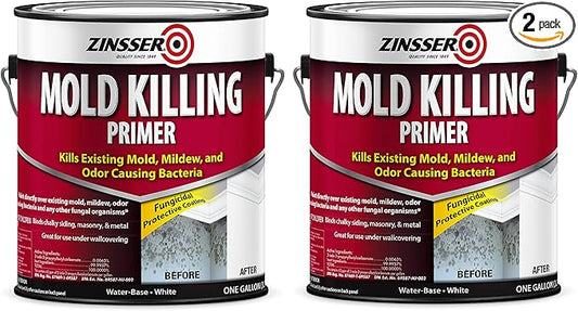 Zinsser 276049-2PK Mold Killing Primer, Gallon, White, 2 Pack