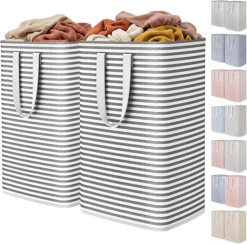 Lifewit Laundry Basket - 80L Collapsible Hamper with Reinforced Handles | Waterproof Design in Black