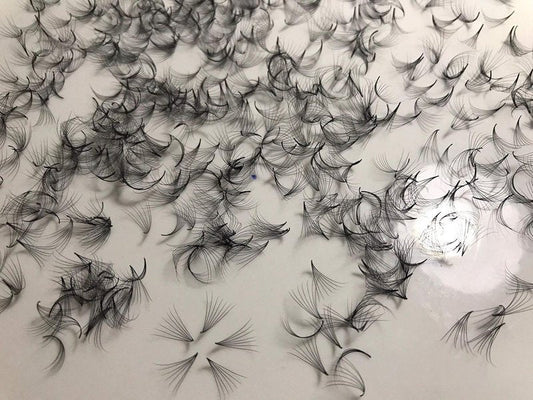 7D Premade Fan Lashes for Eyelash Extension - C Curl, D Curl, M Curl, 0.07 Thickness | Length 10mm-15mm