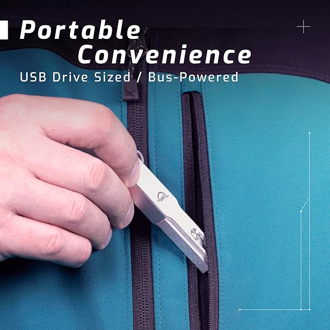 OWC Envoy Pro mini Portable 500GB External SSD, USB-C USB-A 3.2 Gen 2 SSD Stick, Up to 946 MB/s Consistent Speeds, Plug and Play Ready, High Performance SSD Flash Drive
