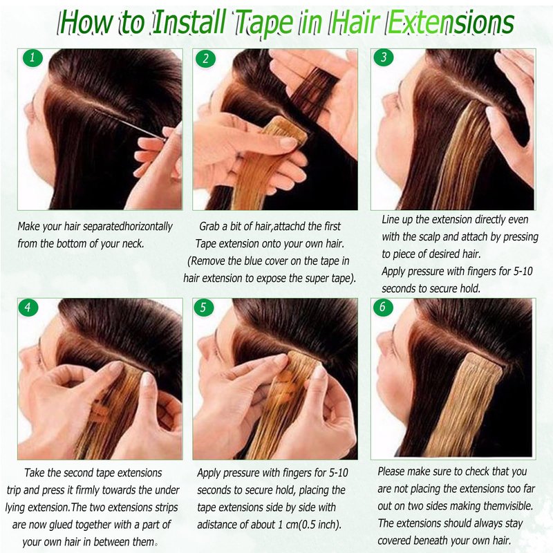 Deep Wave Tape in Hair Extensions Human Hair, Black Hair Extensions Real Remy Human Hair Curly Tape ins for Black Women, 50g/pack 20pcs Double Sided Invisible Tape Hair Extension 14 Inch
