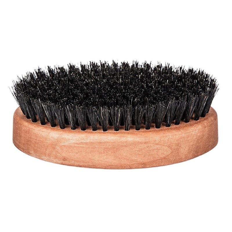 Fendrihan Genuine Boar Bristle Military Hair Brush - Medium Stiff Bristles | Pear Wood Handle, Made in Germany