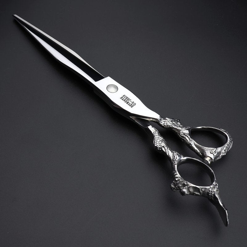 6/7/7.5/8/9-inch professional hair clipper set, stainless steel sharp hair clippers, hairdresser specific scissors (8 in cutting scissors)