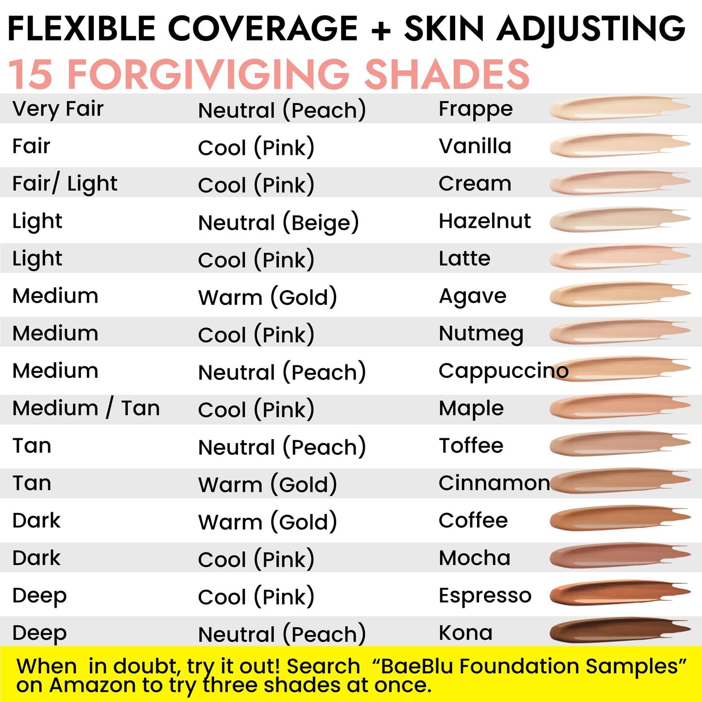 BaeBlu LUX Organic Liquid Foundation Makeup – 100% Natural Medium Coverage with Natural Finish – Vegan & Gluten-Free for All Skin Types, 1 fl oz, Hazelnut