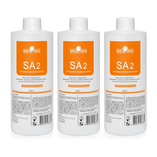 AS1 SA2 AO3 Aqua Peeling Solution Skin Care Aquapeel Serum for Facial Dermabrasion Machine Cleansing and Moisturizing 400ml/14.1Fl.oz Set of 3 Bottles SA2 Elitzia ETSA02